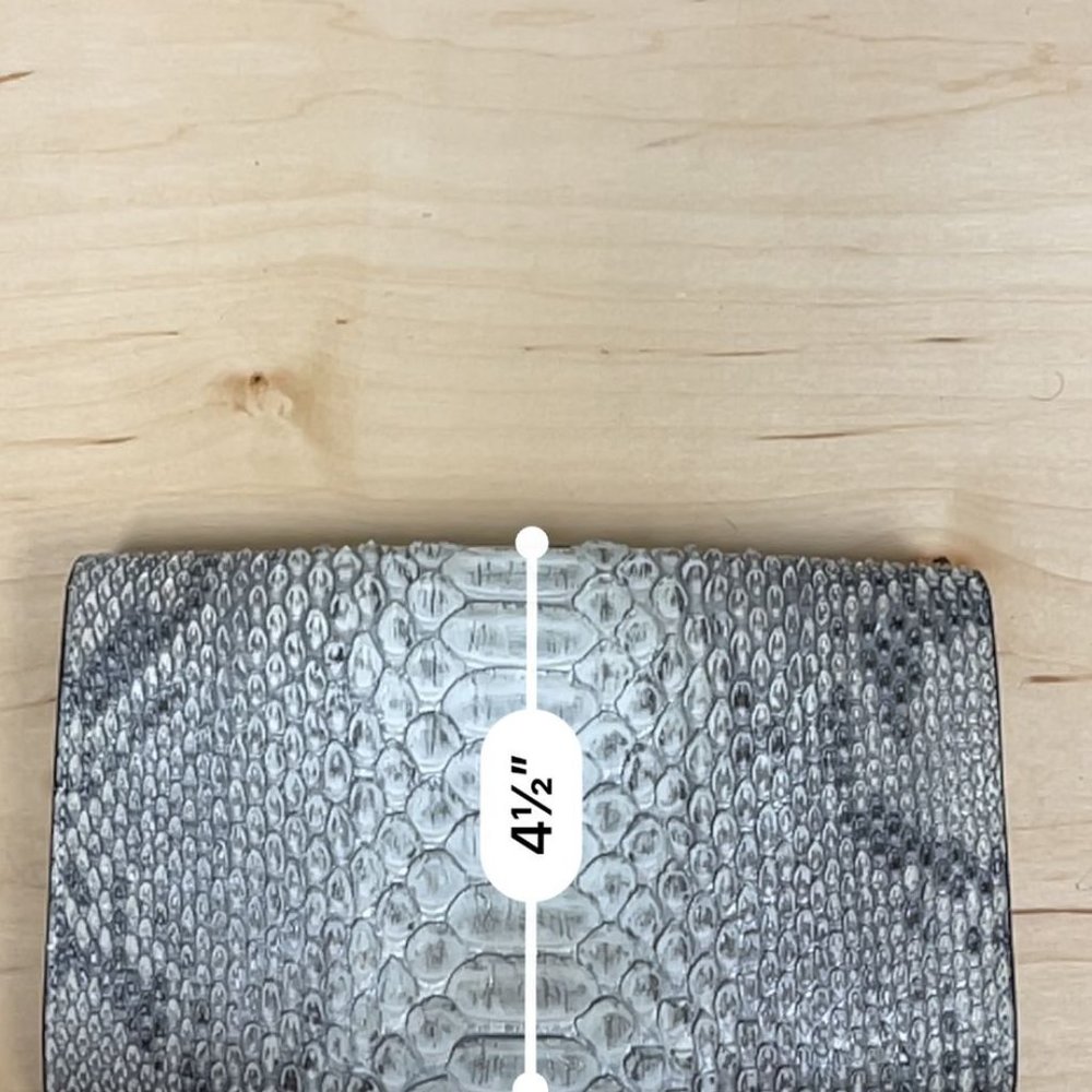 Python Snakeskin Clutch - image 7